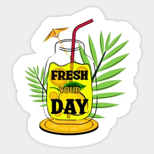 refreshing lemon drink Sticker